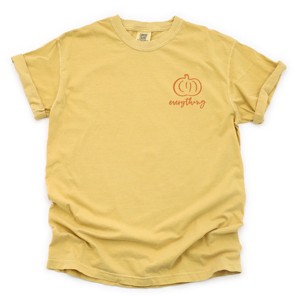 Simply Sage Market Embroidered Pumpkin Everything Garment Dyed Tee - 1 of 4