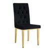NicBex  Set of 4   Dining Chairs with Gold Metal Legs and Backrest,Armless Chairs for Kitchen,Living Room - 4 of 4