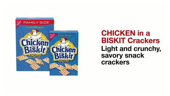 Chicken in a Biskit Original Baked Snack Crackers, 2 of 12, play video