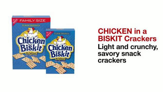 Chicken in a Biskit Original Baked Snack Crackers, 2 of 10, play video