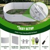 Rbied Galvanized Raised Garden Beds Outdoor, Oval Large Metal Deep Root Planter Box, Anti-Rust & Easy-Setup - 3 of 4