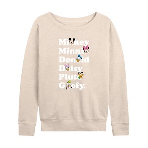 Women's - Disney - Character List Lightweight French Terry Slouchy - 1 of 4