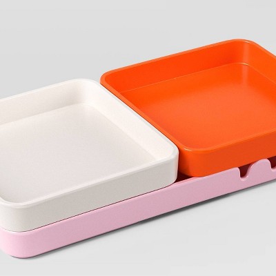 Pink/Orange/White