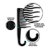 XO Curls Shower Detangling Hair Comb (Black), Wide Tooth Comb , Comb with Hook for Easy Hanging in Shower, Hair Comb for Curly & Wavy Hair - 3 of 4