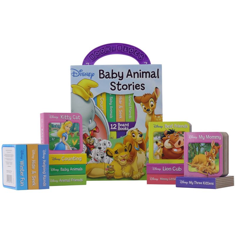 Disney Baby Animal Stories: My First Library 12 Board Book Block Set - By Various ( Board Book ), 2 of 18