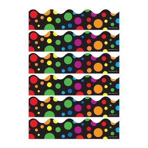 Carson-Dellosa Carson Dellosa Education Big Rainbow Dots Scalloped Border 39 Feet/Pack 6 Packs - 1 of 1