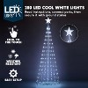 Joyfy 6 FT Animated Christmas Cone Tree Yard Lights Outdoor Decorations with 280 LED Light, Metal Stakes for Xmas Indoor Outdoor Garden Holiday Decor - 2 of 4