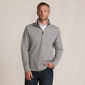 Lands' End Men's Bedford Rib Casual Quarter Zip Sweater - 1 of 4