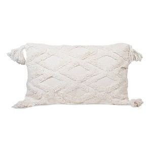 Sol Living Cotton Macrame Decorative Throw Pillows - 1 of 4