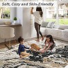 Acekool 5x7 Abstract Washable Rug – Soft Marble Design for Living Room, Bedroom & High-Traffic Areas - 4 of 4