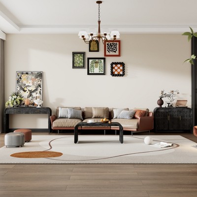 Whisen 3-Piece Retro Set: Sideboard, Console & Coffee Table