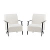 CAVINAS 26.38" Modern Upholstered Lounge Chair with Metal Legs, Accent Armchair for Living Room, Bedroom, Office - 3 of 4