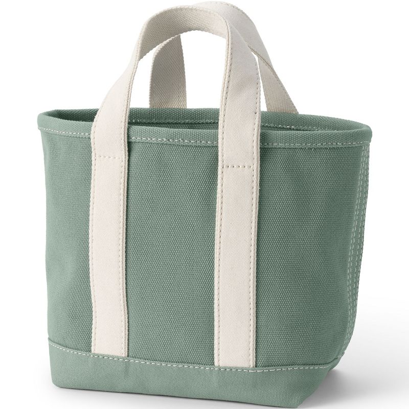 Lands' End Open Top Canvas Tote Bag, 3 of 6