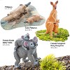 TEMI 6-Piece Australian Animal Figurines Set, Includes Koala, Kangaroo and Platypus with Cubs for Kids - 3 of 4
