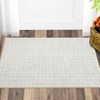 Washable Area Rugs, Modern Plaid Printed Indoor Floor Carpet with Non-Slip Backing, Contemporary Accent Carpet, Stain-Resistant Soft Low Pile Rugs - 4 of 4