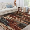 Abstract Machine Washable Rug with Rubber Backing for Living Room Modern Non-Slip Area Rug Easy-Cleaning Floor Carpet for Bedroom Dining Room - 2 of 4