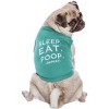 Parisian Pet 'Sleep Eat Poop' Playful Dog Shirt – Trendy Embroidered Pet Apparel for Dogs & Cats, Saint Patrick's Day - 3 of 4