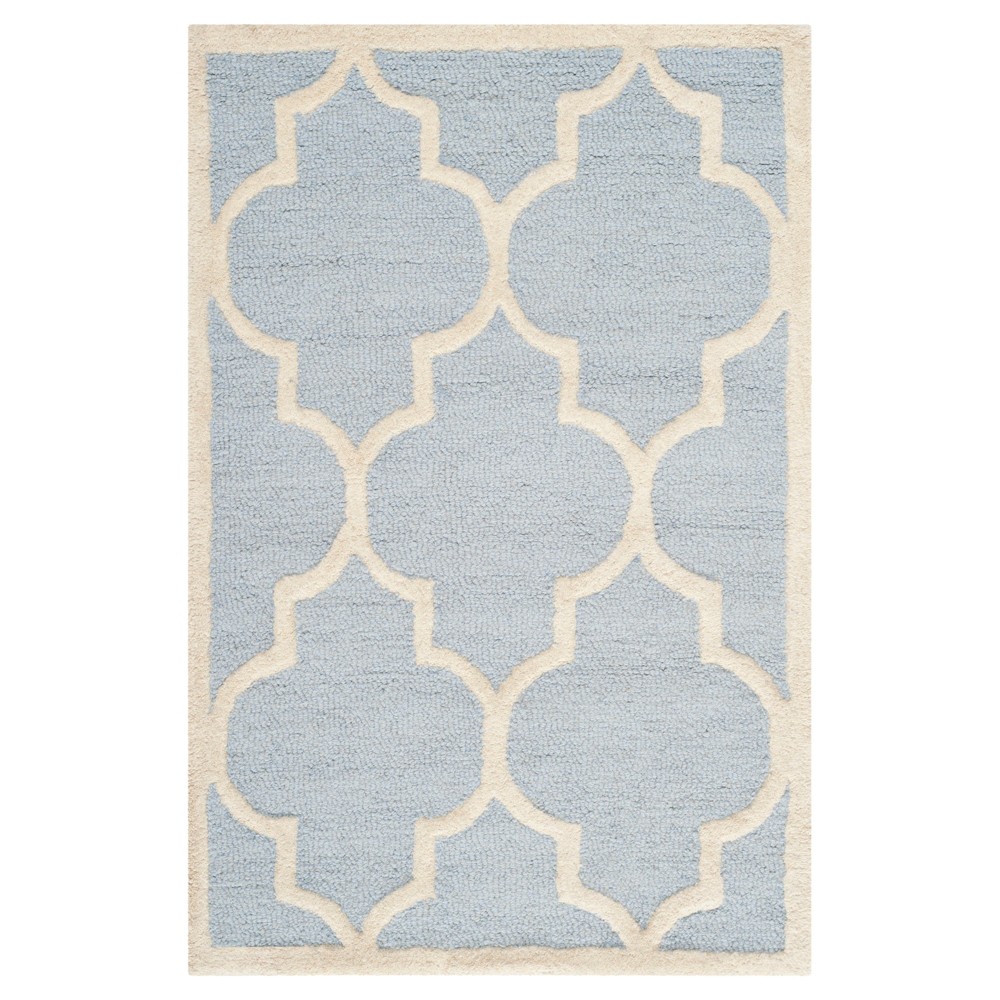 2'6inx4' Aleander Rug II Light Blue/Ivory - Safavieh