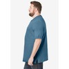 KingSize Men's Big & Tall Shrink-Less Lightweight Henley T-Shirt - 4 of 4