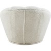 Meridian Furniture,Dream White Faux Sheepskin Fur Accent Chair - 2 of 4