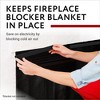 Impresa [4 Pack] Extra Long Magnets with Optional Adhesive Back for Fireplace Blocker Blanket Fireplace Insulation - 10 Inch - 2 of 4