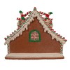 Kurt Adler 10.5 Inch Battery-Operated Light Up Santa's Workshop Gingerbread House - 3 of 4