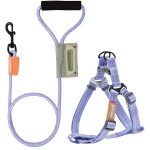 Racxily 2-in-1 Durable Nylon Dog Harness and Leash, with Soft Padded Handle,Escape Proof and Quick Fit to Adjust Dog Harness - 1 of 4