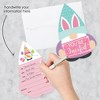 Big Dot of Happiness Easter Gnomes - Shaped Fill-In Invitations - Spring Bunny Party Invitation Cards with Envelopes - Set of 12 - 2 of 4