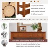 ORRD 48" Solid Pine Wood Console Table with 3 Drawers & 2 Shelves - Modern Vintage Entryway Sofa Table for Living Room & Hallway（Retro Blue） - 4 of 4