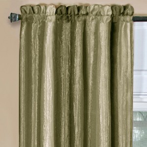 GoodGram Ombre Crushed Satin Sheer Single Window Curtains & Valances - 1 of 4