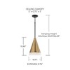Capital Lighting Avant 1 - Light Pendant in  Aged Brass/Black - 2 of 4