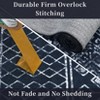 Washable Farmhouse Living Room Bedroom Rugs, Low Pile Geometric Print Dining Room Carpet, Non Slip Stain Resistant Mat for Office - 4 of 4