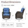 Outdoor Patio Swivel Chair Swivel Rocker Patio Chairs with 5 Inch Cushion - 2 of 4