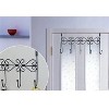 LunaLulinlk Over Door Coat Rack, Over the Door Hooks, Door Hanger with 5 Hooks, Metal Back for Towels,Keys,Coat,Hats,Black,1Pc - 3 of 4