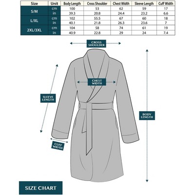Light Blue Plush Microfiber Long Sleeve Bathrobe