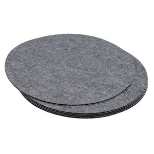 Unique Bargains Soft Felt Scratch Resistant Adhesive Non Slip Furniture Floor Pads 5 Pcs - 1 of 3