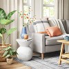 Severna Ceramic Accent Table White - Threshold™: Modern Bell-Shaped, No Assembly Required - 2 of 4