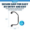 Camco Fold Away RV Grab Handle, Portable Safety Grip with Comfort Sleeve for RV Car Door, Mobility Equipment and Accessories, Black - 3 of 4