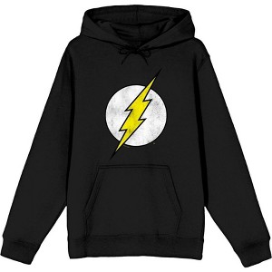 The Flash Thunderbolt Logo Adult Long Sleeve Hoodie - 1 of 2