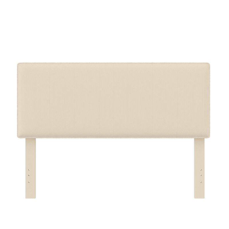 Full/Queen Sloan Corduroy Upholstered Headboard with 3 Adjustable Heights Ivory - Dorel Home Products, 4 of 15
