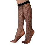 LECHERY Women's Fishnet Knee-Highs (1 Pair) - Black, One Size Fits Most