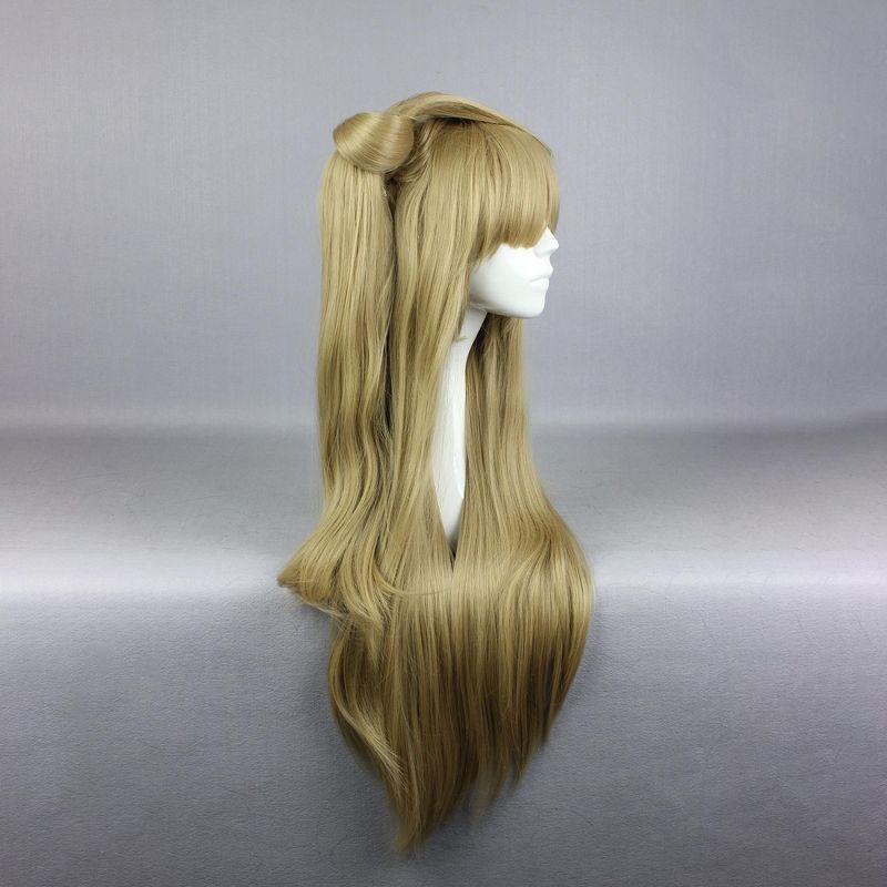 Unique Bargains Women's Wigs 31" Blonde with Wig Cap Straight Hair, 3 of 7