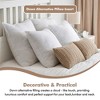 Itopfox Ultra Soft Fluffy Down Alternative Pillow Insert for Sofa Couch Bed, Euro Decorative Throw Pillow, Plush and Supportive - 4 of 4