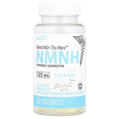 Nutri NMNH, Extra Strength, 125 mg, 30 Vegan Capsules