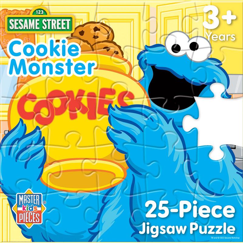 Sesame Street - Cookie Monster's Adventure, 25-Piece Square Puzzle, For Kids Aged 3+, Officially Licensed, Compact Size for Easy Storage, 2 of 6