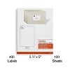 Staples Laser/Inkjet Shipping Labels 3 1/2" x 5" Bright White 4 Labels/Sheet 100 Sheets/Pack 400 - 2 of 4