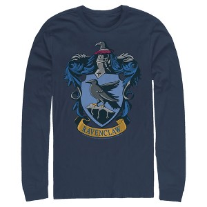 Men's Harry Potter Ravenclaw Crest Long Sleeve Shirt - 1 of 4