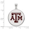 Black Bow Jewelry Sterling Silver Texas A&M Aggies NCAA Extra Large Pendant - 2 of 3
