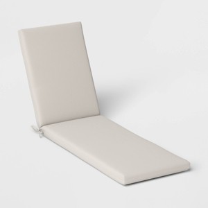 78"x24" Woven Outdoor Chaise Lounge Cushion - Threshold™ - 1 of 4