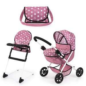 Bayer Design Cozy 3-Piece Set: Pram, Highchair & Bag for Dolls Up to 18 - 1 of 4